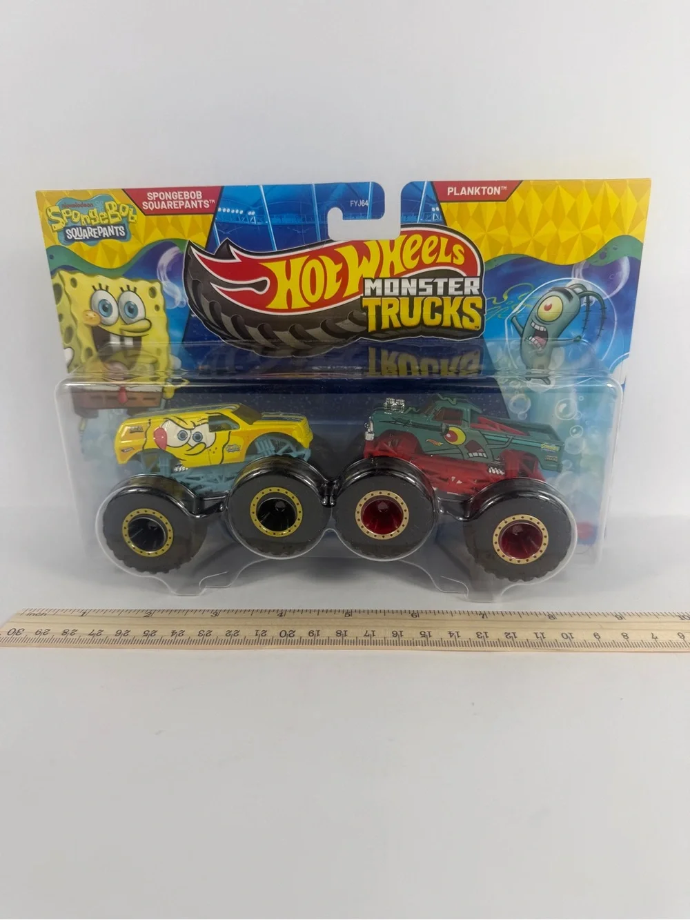 Hot Wheels Demolition Doubles SpongeBob and Plankton New
